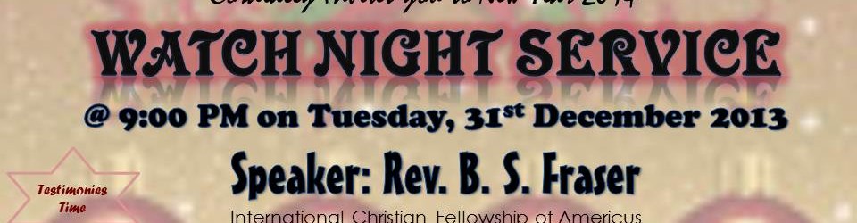 Watch Night Service Flyer